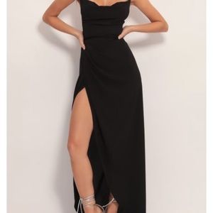 BRAND NEW maxi black luxe dress